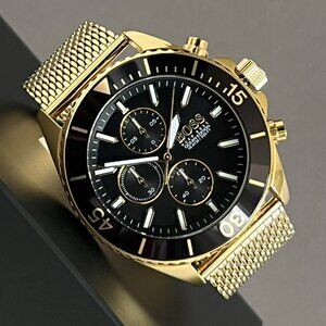 Hugo Boss Men’s Ocean Gold Steel Watch
